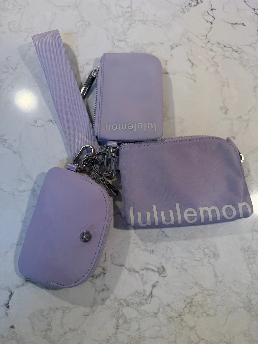 Lululemon dual pouch wristlet with bonus pouch